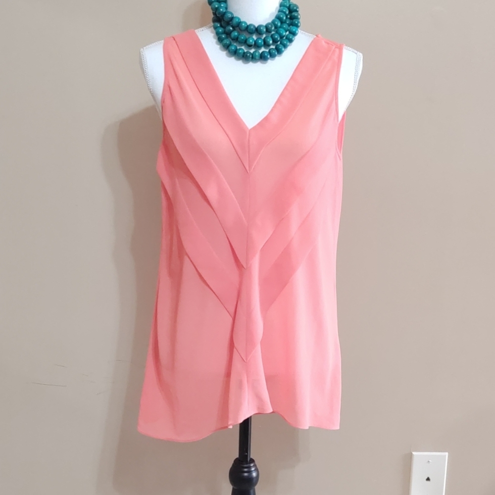 Lost April Coral Top - Picture 1 of 8